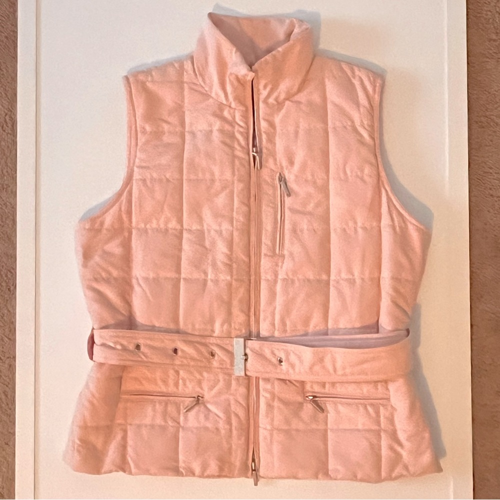 RALPH LAUREN | Lg | Quilted Vest | Soft Pink